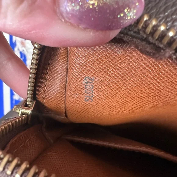 Authentic Louis Vuitton Danube Monogram Brown Messenger Crossbody Bag